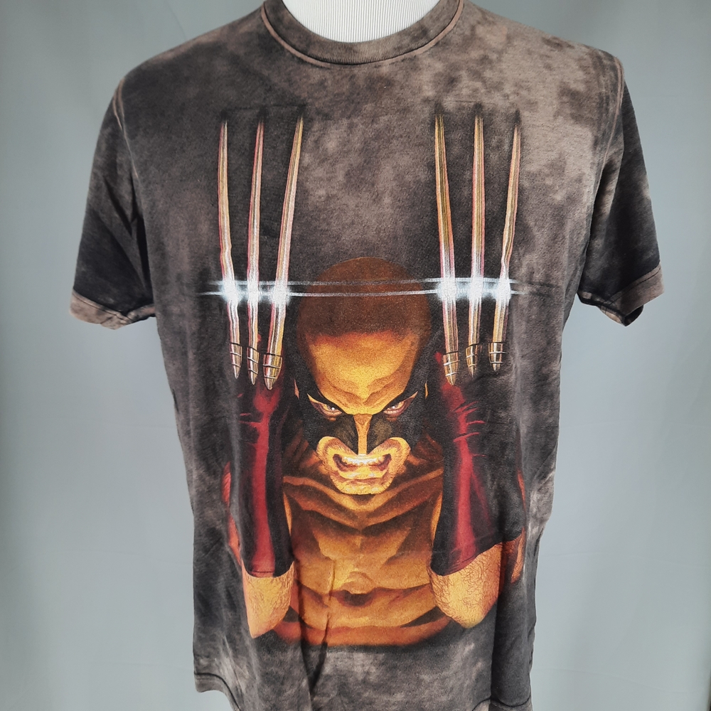 Marvel Wolverine T-Shirt Adult Size Large Tie Dye X-Men Comic Movie